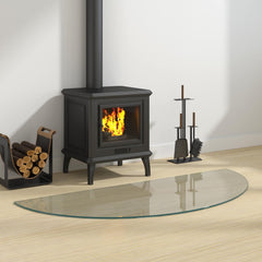 vidaXL Fireplace Glass Plate Transparent 1200 x 500 mm Glass 1