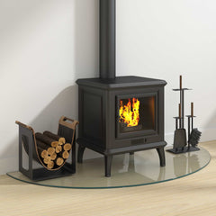 vidaXL Fireplace Glass Plate Transparent 1200 x 500 mm Glass 3