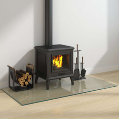vidaXL Fireplace Glass Plate Transparent 120 x 60 cm Glass 3