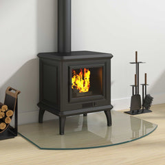 vidaXL Fireplace Glass Plate Transparent 80 x 60 cm Glass 3