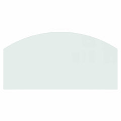 vidaXL Fireplace Glass Plate Transparent 100 x 50 cm Glass 6