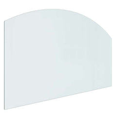 vidaXL Fireplace Glass Plate Transparent 100 x 60 cm Glass 2
