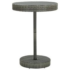 3 Piece Garden Bar Set Poly Rattan&Solid Wood Acacia Grey 4
