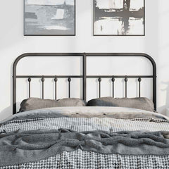 vidaXL Metal Replace Headboard Black 135 cm 3