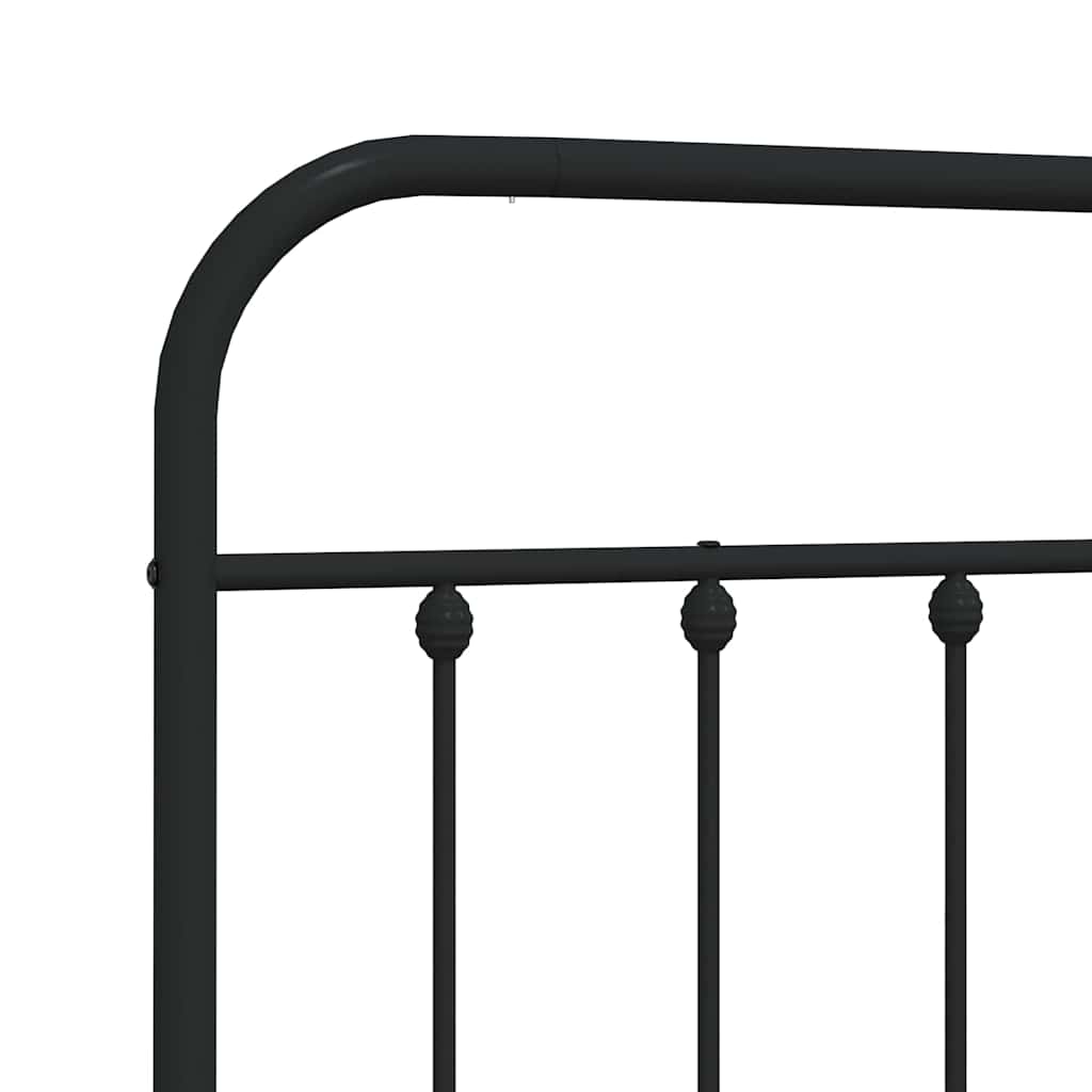 vidaXL Metal Replace Headboard Black 135 cm 6