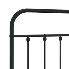 vidaXL Metal Replace Headboard Black 135 cm 6