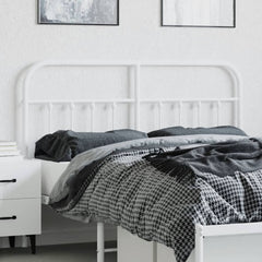 vidaXL Headboard | White | Powder-Coated Steel | Single |  Appealing Design 3