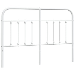 vidaXL Metal Replace Headboard White 140 cm 2