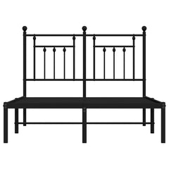 vidaXL Bed Frame | Black | Powder-Coated Steel | 135 x 190 cm | Bed Frame 6