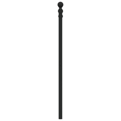 vidaXL Metal Replace Headboard Black 80 cm 5