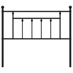 vidaXL Metal Replace Headboard Black 107 cm 4