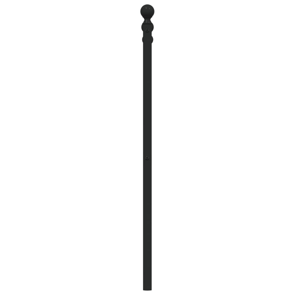 vidaXL Metal Replace Headboard Black 107 cm 5