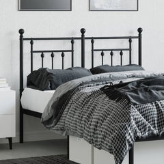 vidaXL Metal Replace Headboard Black 120 cm 3