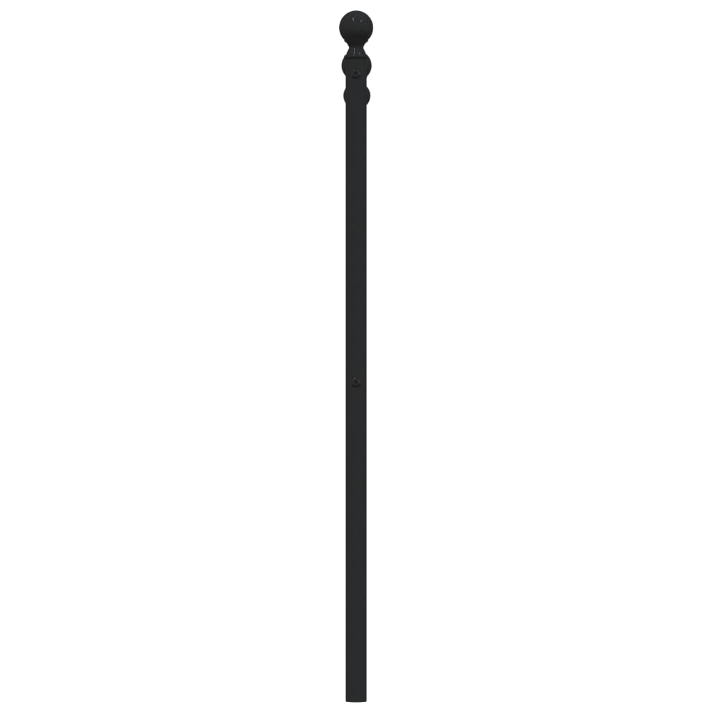 vidaXL Metal Replace Headboard Black 120 cm 5