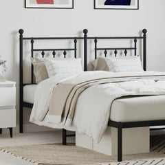 vidaXL Metal Replace Headboard Black 140 cm 1