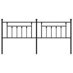 vidaXL Metal Replace Headboard Black 200 cm 4