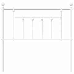vidaXL Metal Replace Headboard White 90 cm 4