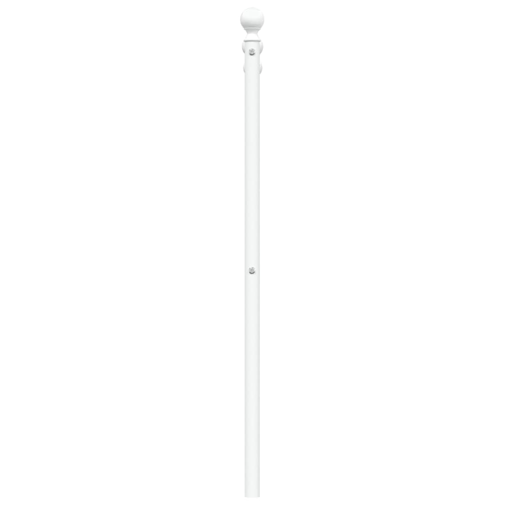 vidaXL Metal Replace Headboard White 90 cm 5