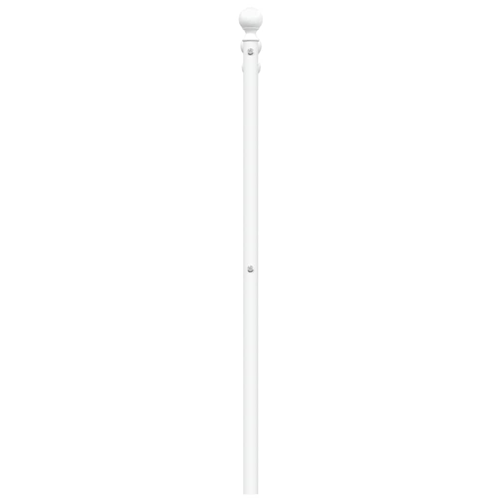 vidaXL Metal Replace Headboard White 100 cm 5