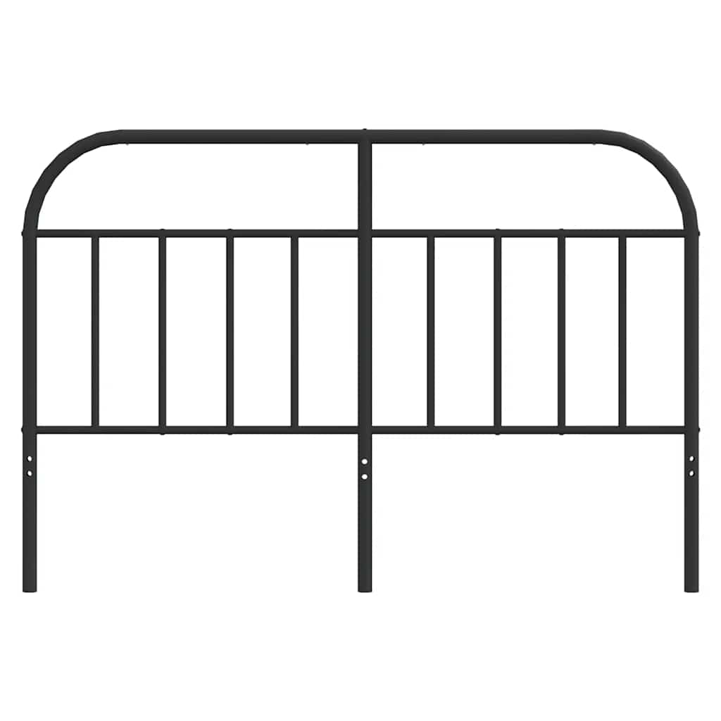vidaXL Metal Replace Headboard Black 140 cm 4