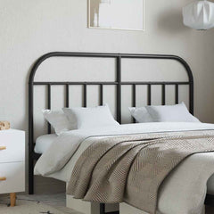 vidaXL Metal Replace Headboard Black 140 cm 1