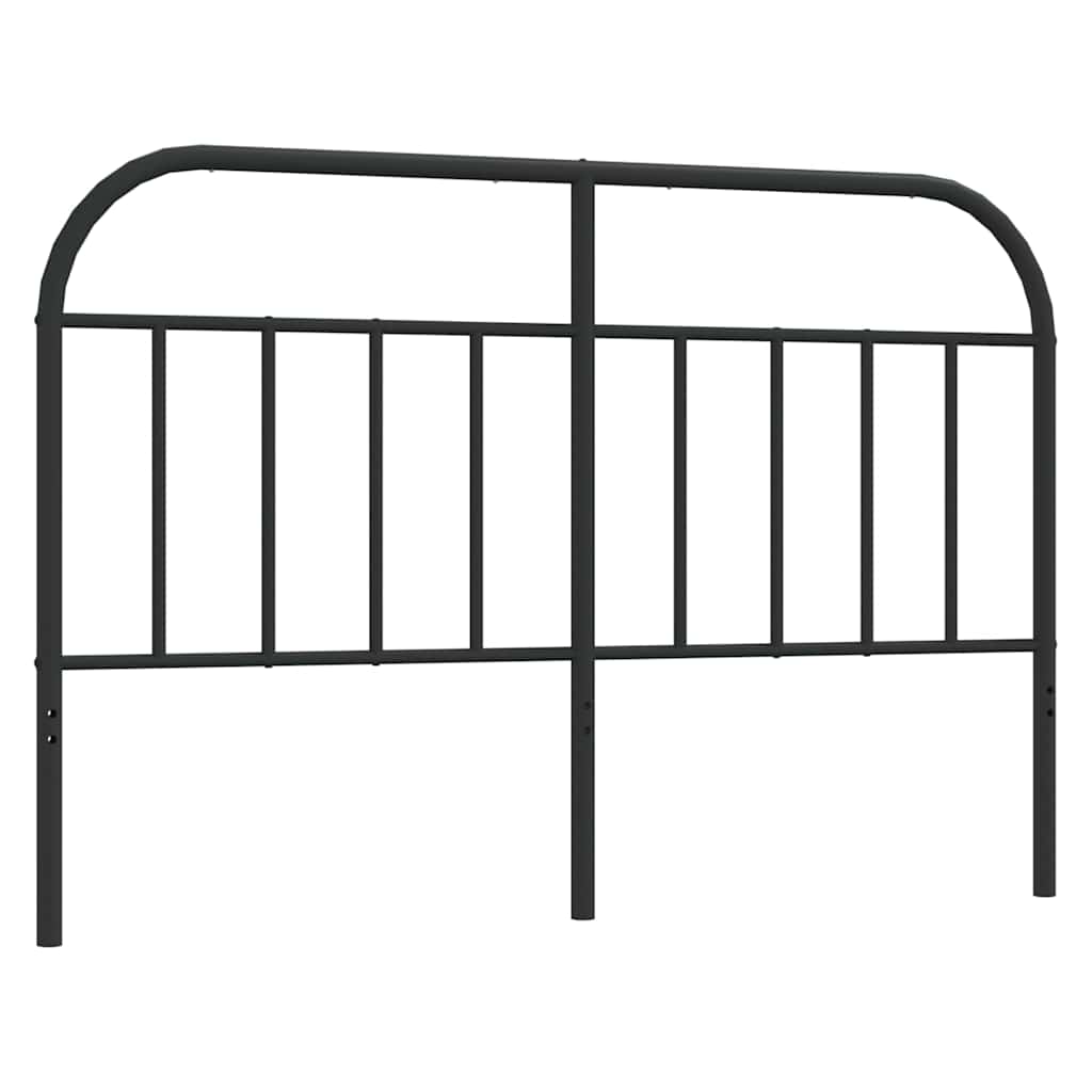 vidaXL Metal Replace Headboard Black 150 cm 2