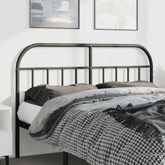 vidaXL Metal Replace Headboard Black 150 cm 1
