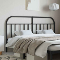 Metal Replace Headboard Black 160 cm