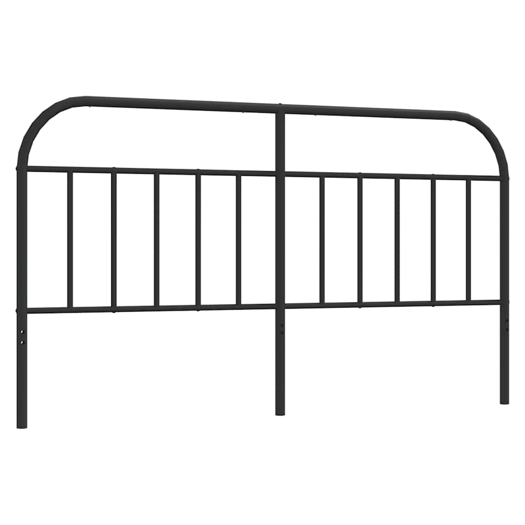 vidaXL Metal Replace Headboard Black 180 cm 2