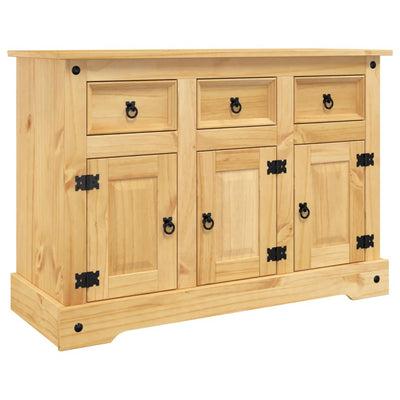 Sideboard Corona Brown 112x43x78 cm Solid Wood Mexican Pine