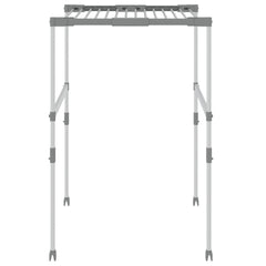 vidaXL Laundry Dryer 83x(50-55)x(40-85) cm Aluminium 4