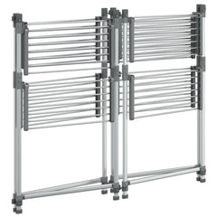 vidaXL Laundry Drying Rack 107x107x120 cm Aluminium 4