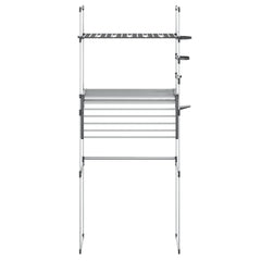 vidaXL Washing Machine Shelf 77x52x192 cm Aluminium 4