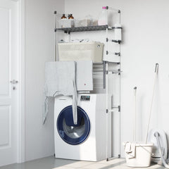 vidaXL Washing Machine Shelf 77x52x192 cm Aluminium 1