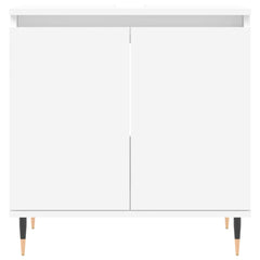 3 Piece Bathroom Cabinet Set Engineered Wood White