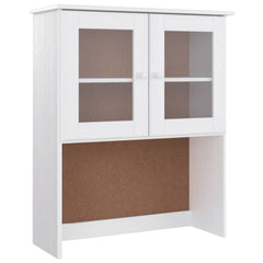 Highboard "ALTA" 77x35x165 cm Solid Wood Pine White