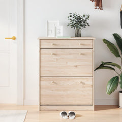 vidaXL Shoe Cabinet ALTA 77x35x96 cm Solid Wood Pine 1