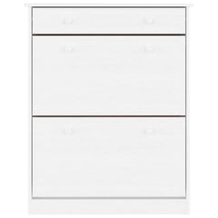 vidaXL Shoe Cabinet ALTA White 77x35x96 cm Solid Wood Pine 4