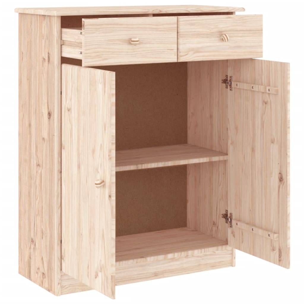 vidaXL Shoe Cabinet ALTA 77x35x96 cm Solid Wood Pine 3