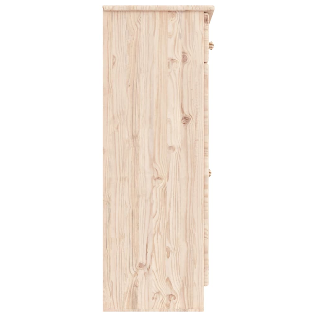 vidaXL Shoe Cabinet ALTA 77x35x96 cm Solid Wood Pine 5