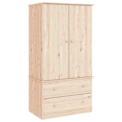 Wardrobe ALTA 90x55x170 cm Solid Wood Pine