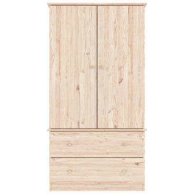 Wardrobe ALTA 90x55x170 cm Solid Wood Pine