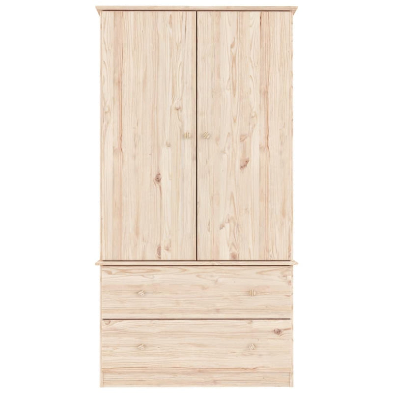 Wardrobe ALTA 90x55x170 cm Solid Wood Pine