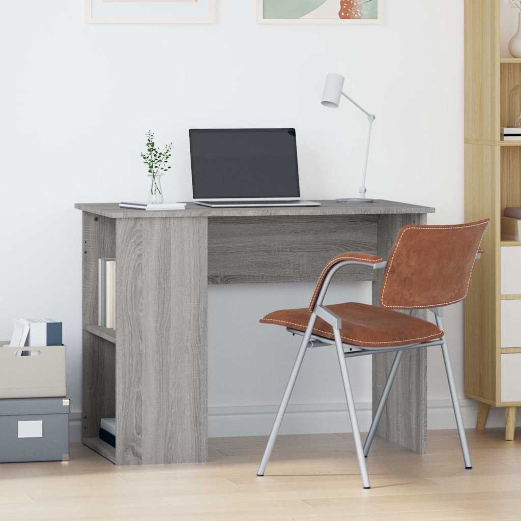 vidaXL Desk | Grey Sonoma | Engineered wood | Medium | Desk | Rectangular 1