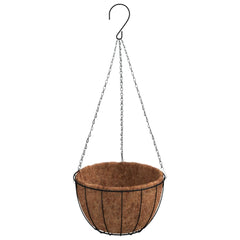 vidaXL Hanging Basket Brackets with Planters 4 pcs Black Steel 4