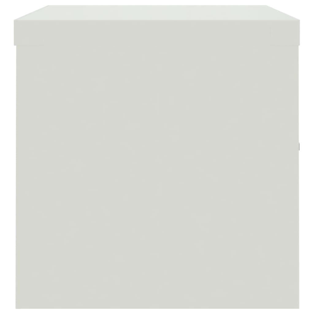 File Cabinet Steel Light Grey 90 x 40 x 40 cm