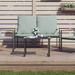 vidaXL Garden Table Anthracite 55x40x37 cm Steel 1
