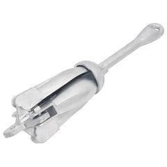 vidaXL Folding Anchor Silver 4 kg Hot Dip Galvanized Cast Iron 1