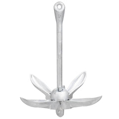 vidaXL Folding Anchor Silver 4 kg Hot Dip Galvanized Cast Iron 3
