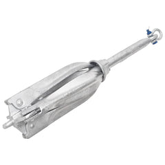 vidaXL Folding Anchor Silver